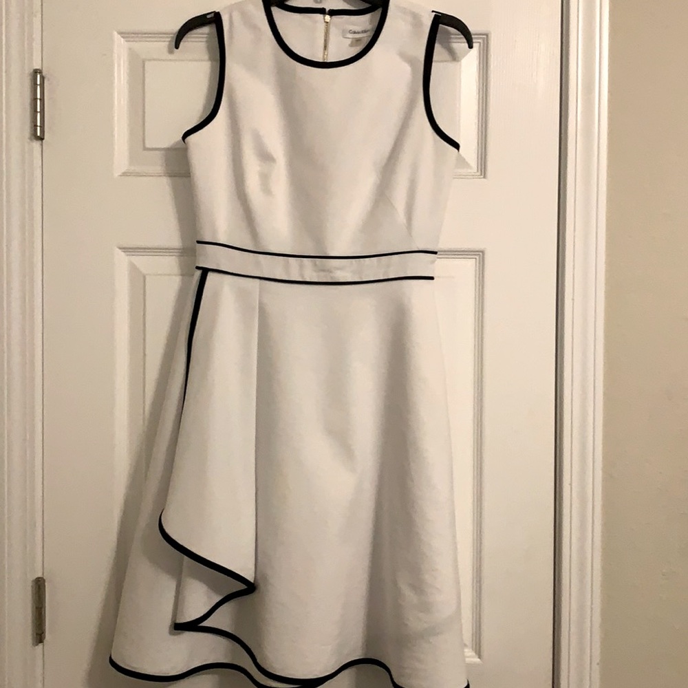 Calvin Klein Dress white and black